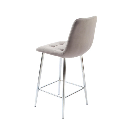 Native Home Lifestyle Squared Grey Kitchen Bar Stools (Set Of 2)